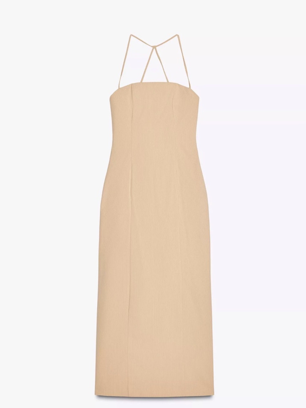 Zara Pinstripe Midi Dress